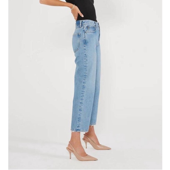 ETICA Bryce Pinch Waist Boyfriend High Rise Jeans - Faded Blue - Picture 3 of 15